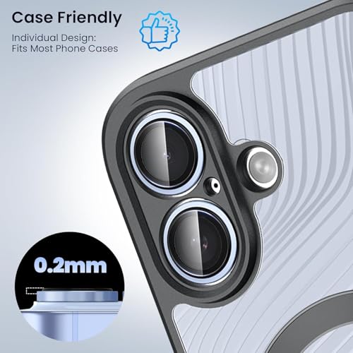 Image of Lensarmor Compatible With Mist Blue iPhone 17 Camera Lens Protector - 9H Tempered Glass, Scratch Resistant, Flash-Friendly Premium Lens Cover