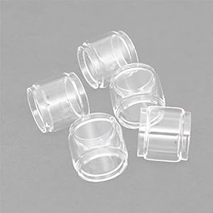 RUIYITECH 5pcs Replacement Fatboy Glass Tank for GeekVape Zeus Dual/Zeus X RTA/Creed RTA (Creed Rta 6.5-m-l)