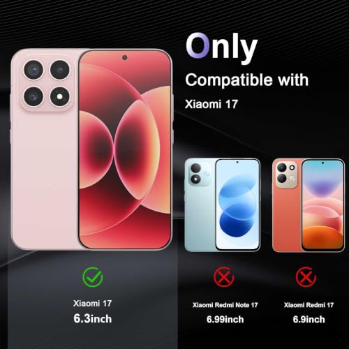 Image of Case for Xiaomi 17 5G, Military Grade Drop Protection Phone Case, Yellowing Resistant, Anti-Scratch Hard PC Back, Shockproof Hard Ultra-Thin Protective Cover, Clear