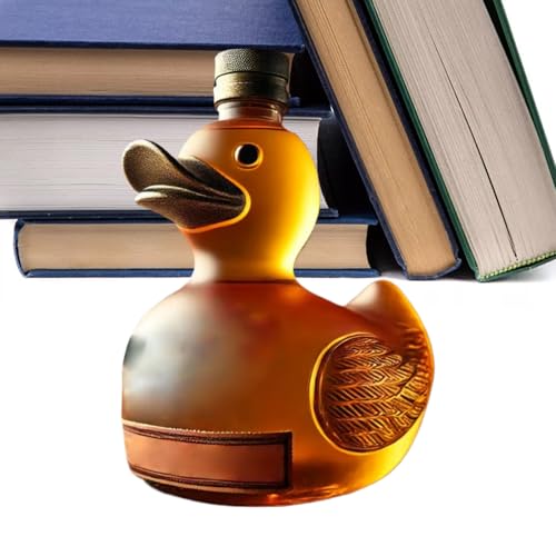 Lesunbak Decantador de pato, botella de vino, decantador de licor de pato para los amantes del whisky, hombres y mujeres, decoración de gabinete familiar