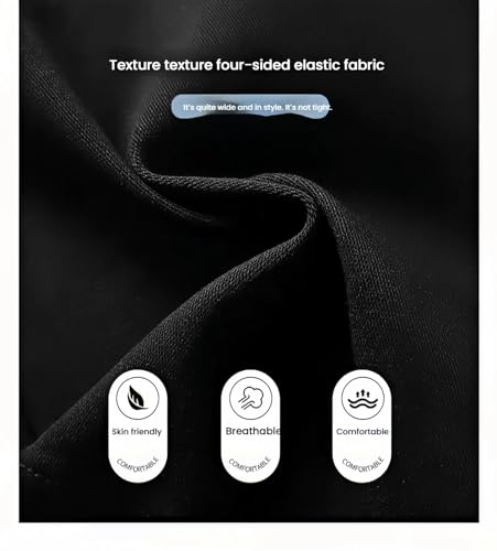 Women's Quick Dry High Waisted Elastic Shorts DriFit Flattering Athletic Gym Shorts with Tummy Control Black4