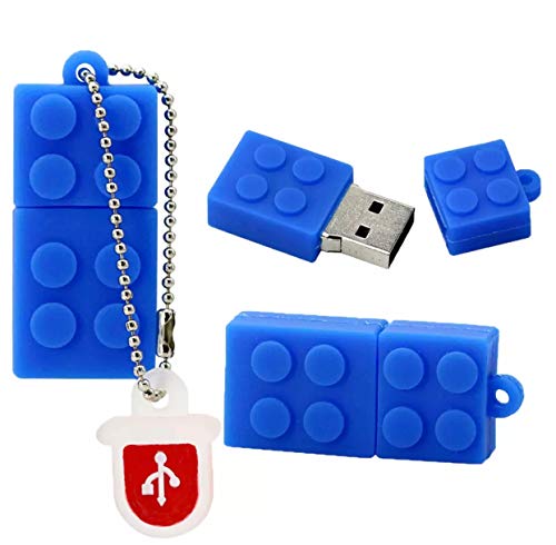 Cool USB Jump Drive - Novelty Flash Drive 16GB - USB Pen Drives - Storage 16 GB - Fun Pendrive (Blue)
