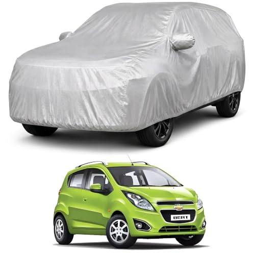 Image of Autofact Car Body Cover Compatible with Beat | Custom Fit Car Cover | 100% Water-Resistant| Triple-Stitched Lightweight Fabric | Dustproof | Indoor & Outdoor Use | Elastic Bottom