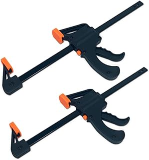 Clamps for Woodwork Quick Grip Ratchet Bar Clamp with Quick Release Lever, Adjustable Woodworking Hardware for Carpenters and DIY Home Works 2 Pack (300mm)