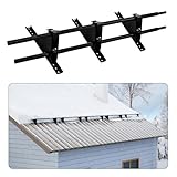 Benfar 5ft Snow Guards for Metal Roofs Durable Black Metal Roof Snow Guards Stops Galvalume Steel for Wooden Roofing Enhanced Protection BR02