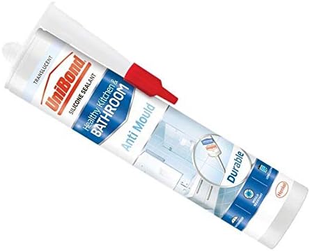 UNI2079323 Anti-Mould Kitchen& Bathroom Sealant Cartridge Translucent, 274 g