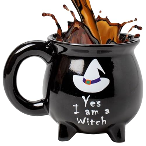Genérico Taza Halloween, Decoración de Halloween para Copa de Bruja, Decoración Espeluznante para Escritorio de Fiesta Adultos Niños Cocina Oficina Sala Leche Té Latte