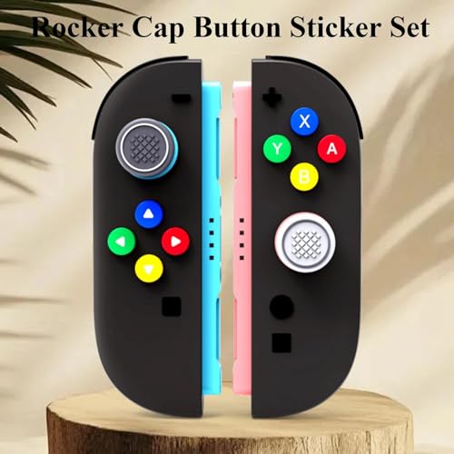 Joystick Caps for Switch2 Silicone Button Caps Silicone Colored Button Stickers