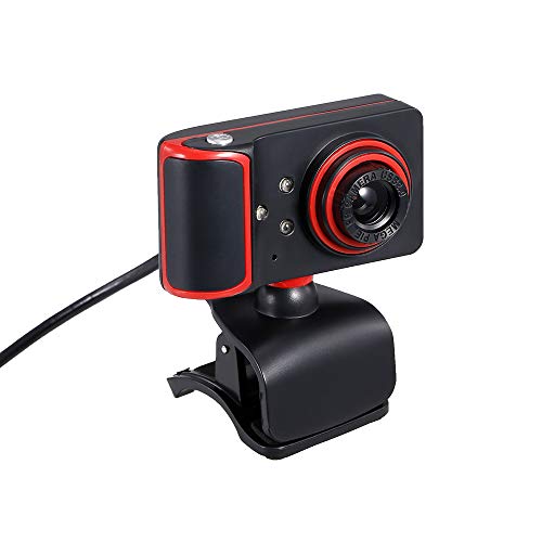 Andoer Webcam HD portátil 480P 5MP 30fps Web câmera microfone embutido USB Plug & Play para laptop d