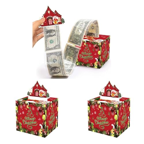 Christmas Money Holders for Cash, 3 Pack Merry Christmas Money