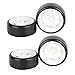 BQLZR 5 Spoke White Wheel Rim & Tyre Tires White+Black for RC 1:10 Drift Car & On Road Car Pack Of 4