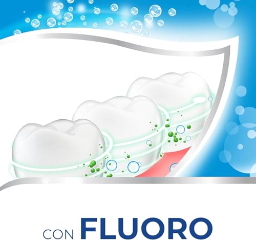Aquafresh Tripla Protezione, Dentifricio 3 in 1 per tutta la Famiglia, Denti Forti, Gengive Sane, Alito Fresco, Gusto Menta Fresca, Maxi Pacco 6 x75ml – 450ml - Immagine 3