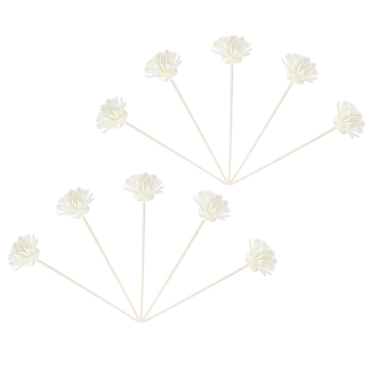 ABOOFAN 10pcs Chrysanthemum Diffuser Sticks Dried Flower Aromatherapy for Home Scent Diffusers Replacement Reeds