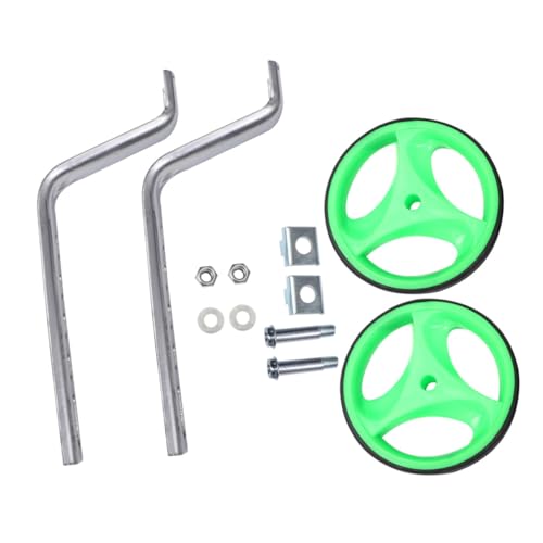 Conjunto de Ruedas de Entrenamiento para Bicicleta Hemoton con Soporte, Ruedas Auxiliares de Equilibrio 12-20 Pulgadas, Estabilizadores Silenciosos y Destellantes, Adecuadas para Niños miniatura 1