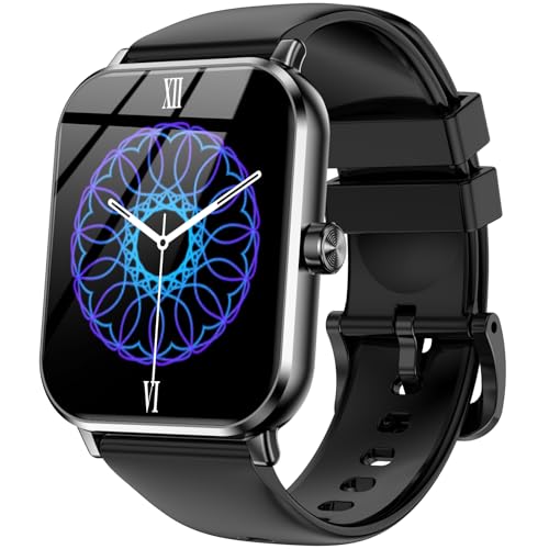 Jacoosa Smart Watch, 1.83'' HD Fitness Tracker, Bluetooth Calls, 130+ Exercise Modes, Sleep/Heart Rate Health Monitor, Synced Android/iOS Activity Alerts, 5 ATM Water-Resistance Pedometer Watches