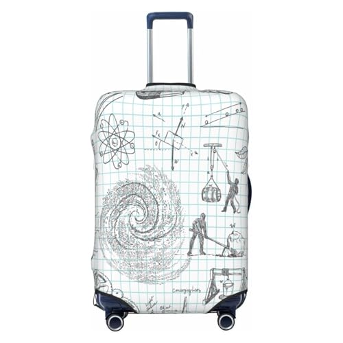 Formula Mathematics Physics Science Luggage Cover for Suitcase, Suitcase Cover Protector Fit 22-24 Inch Luggage Travel Accessories, M