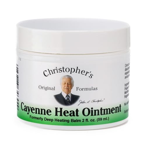 Image of Christopher's Original Formulas Cayenne Heat Ointment, Warming Herbal Topical for Discomfort & Circulation, 2 fl oz