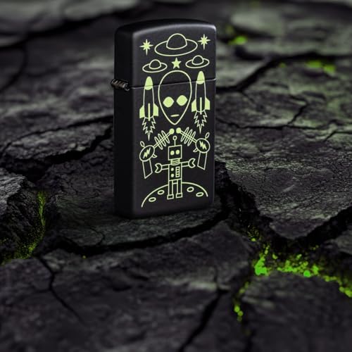 Encendedor Zippo negro mate con grabado personalizado miniatura 3