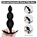 Butt Plug Anal Plug Set for Anal Sex, PALOQUETH Silicone Anal Plug Toy Kit Anal Beads for Comfortable Long-Term Wear 3 Small Butt Plugs