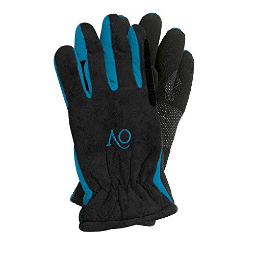 Ovation Polar Suede Kids Gloves TurquoiseBlack, Large
