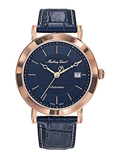 Mathey-Tissot HB611251ATPBU montre automatique homme au cadran bleu et finitions soignées