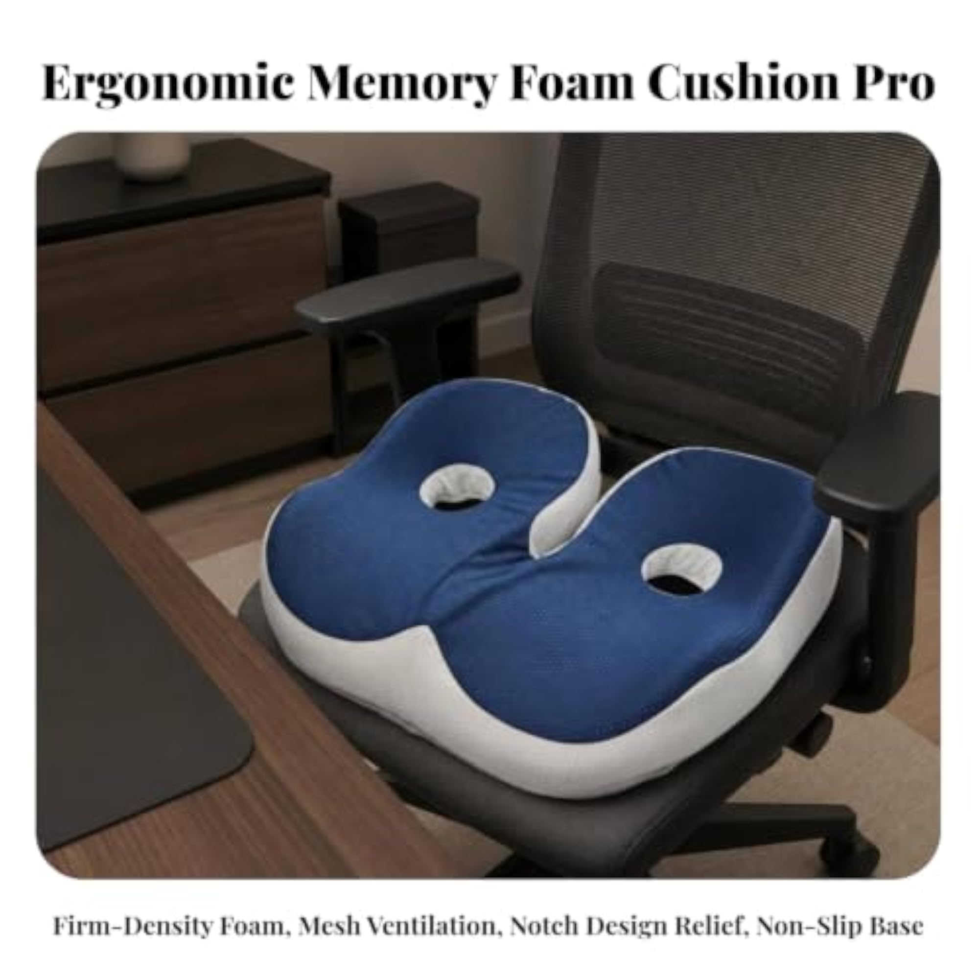 Ergonomic Memory Seat Cushion for Office Workers