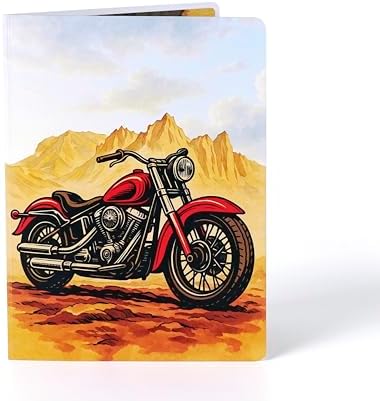 CUTPOPUP Birthday Card Pop Up, 3D Birthday Greeting, Father's Day Card for Grandpa, Dad, Godfather, Husband, Son (Classic Motorcycle) - View 6