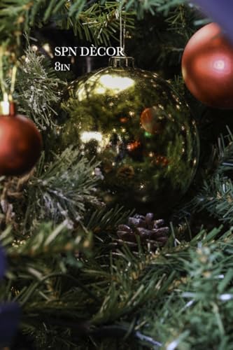 Image of Christmas Ball Ornaments Set, 8 Inch, 6 Inch Large, Extra-Large Giant Hanging (SPN Decor) (Gold Shiny s, 8 in (X-Large, Jumbo))
