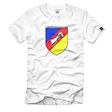 Design/Druck aus Deutschland Schnellbootgeschwader Militär Wappen Emblem Abzeichen T-Shirt#2601, Größe:3XL, Farbe:Weiß