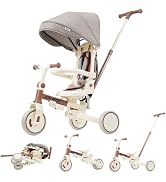 Amazon.co.jp: SOFTSEA 三輪車 子供用 手押し棒付き 折りたたみ 7in1 6