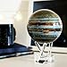 MOVA Jupiter Globe 4.5” – Solar-Powered Rotating Planet Display for Desk or Shelf | No Batteries or Wires | Floating-Style Space Decor
