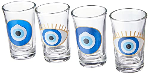 Home Glass Conjunto 04 Shots - Olho Grego