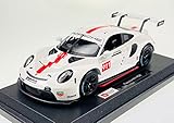  Bburago Porsche 911 991 Rennversion Coupe Weiss 2011-2019 1/24 Modell Auto, Ohne Wunschkennzeichen