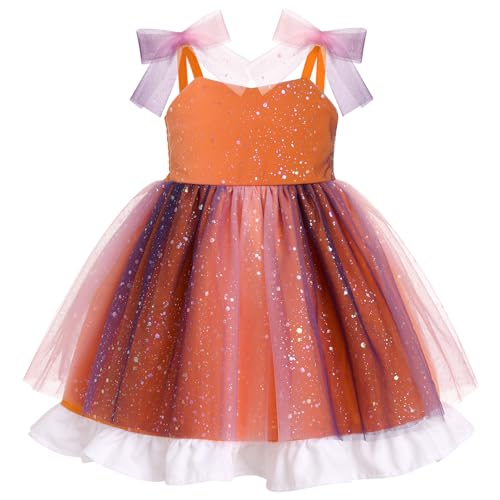 Toddler Baby 1st Birthday Girl Cake Smash Outfit Self-tie Floral Tutu Dress Ruffle Halloween Party Photo Shoot