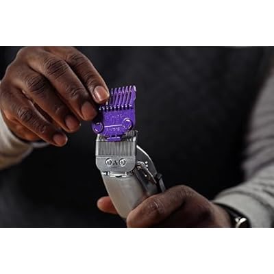 Andis Professional Master Dual Magnet OG Size 0 Snap on Comb Set, 561385, Purple
