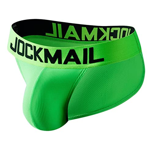 JOCKMAIL Herren Slip Unterwäsche Atmungsaktiv Herren Unterwäsche Slips Männlich Höschen Komfort Unterwäsche Slip (XXL, Grün) Cover