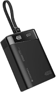 Neopack Maxim Power Bank 20000 mAH | 45W Fast Charging | Dual Output & Input Portable Charger Compatible with MacBooks, Tablets, iPhones, Android Devices and More (Black)