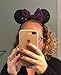 CLGIFT Purple Mickey Ears - Rainbow Sparkly Minnie Ears, One Size Fits All, Perfect for Disneyland Trips, Hair Styling, Halloween, Christmas, Cosplay Party, Birthday