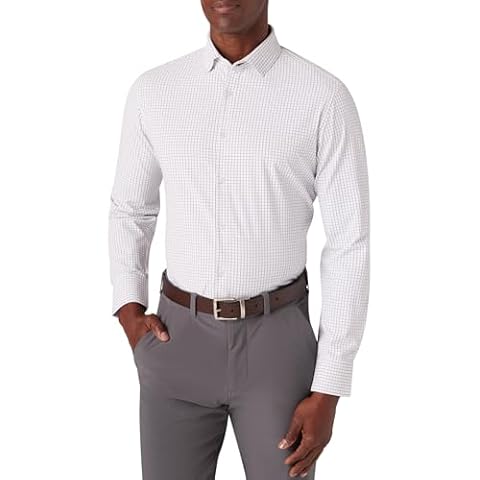 Mizzen+Main Leeward Performance Men's Long-Sleeve Dress Shirt - Wrinkle-Resistant, 4-Way Stretch, Trim Fit Cover