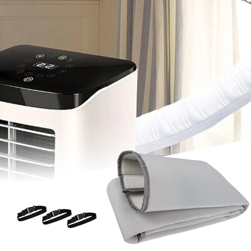 Isolation thermique pour tuyau de climatiseur mobile avec 3 sangles réglables