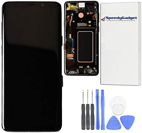 [Original Quality] S9 Plus Screen Replacement for Samsung Galaxy S9+ 6.2" AMOLED Display Touch Digitizer with Black Frame – LCD Assembly