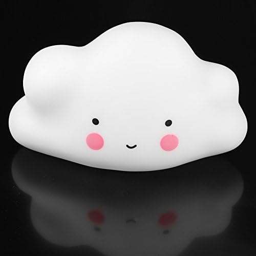 CandyQ Nursery Lamp, Childrens Bedroom Cute Cloud Face Night Light Best Gifts Presented to Children
