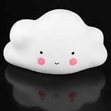 CandyQ Nursery Lamp, Childrens Bedroom Cute Cloud Face Night Light Best Gifts Presented to Children
