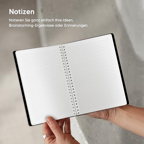 Terminplaner 2026 A5 von Smart Panda – Wochenplaner A5, Kalender 2026 – Softcover Tagebuch, 30 Minuten-Intervalle – Terminkalender, Planer 2026 – auf Deutsch