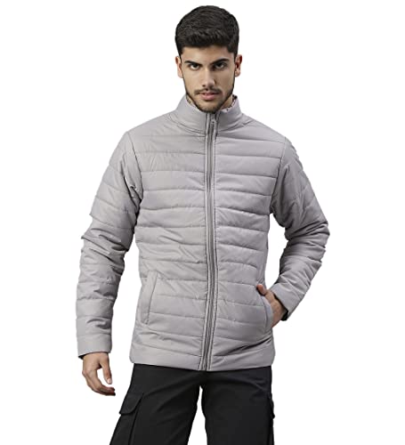 Image of Dennis Lingo Men's Solid Long-Sleeve Regular Fit Puffer Jacket - Waterproof, Lightweight, Casual Winterwear for Men