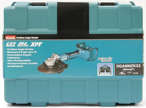 Meuleuse d'angle sans fil Makita DGA900ZKX2, 2x18V, sans batterie ni chargeur