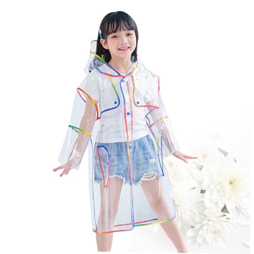 Balacoo 3 Pçs Capa De Chuva Clara Crianças Acampamento Capa De Chuva Crianças Capa De Chuva Reutiliz