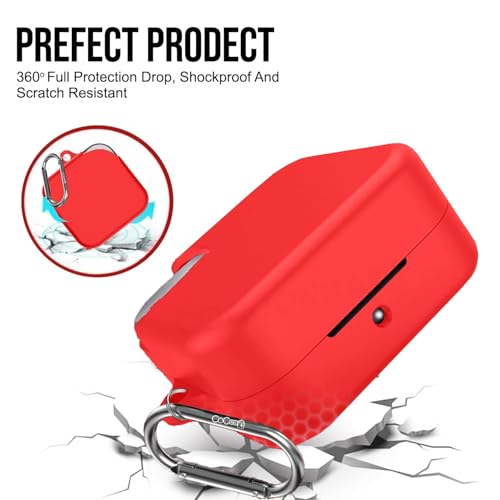 Image of Soft Silicone Case Cover for CMF by Nothing Buds Pro 2 | Buds 2 | Buds 2 Plus (Orange)