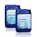 Resin Pro® EPOXYTABLE 10 Resina Epossidica per Colate fino a 10 cm, Ideale per Tavoli in Legno, Grandi Colate, Opere Artistiche senza Bolle - 100% Made in Italy (1,25 Kg)