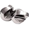 GrillPro 25960 Chrome Look Replacement Control Knobs Will Fit Large D Shaped Valve Stems